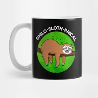 Philo-sloth-phical Funny Animal Sloth Pun Mug